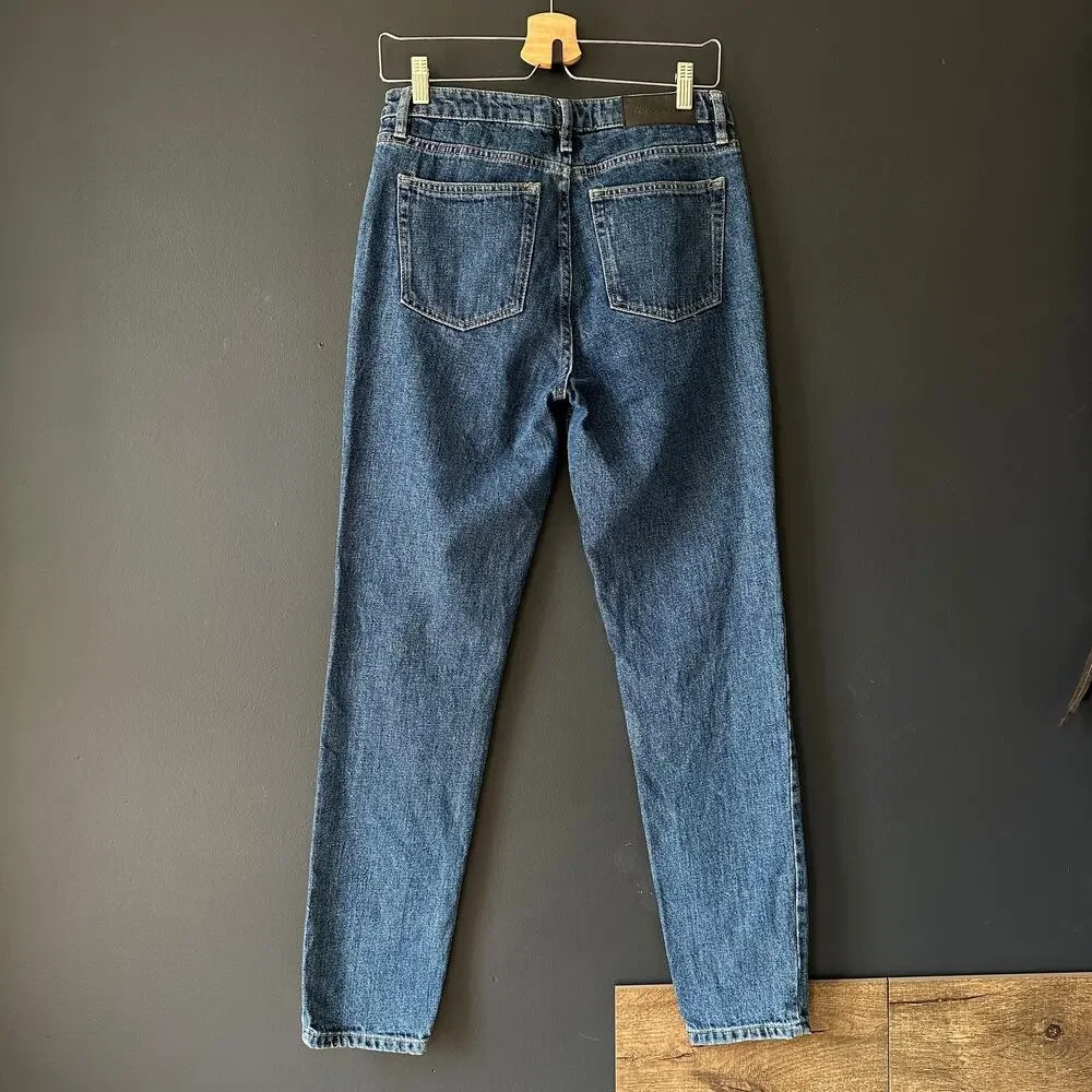 Tomorrow Hepburn High Waisted Mom Jeans in Bright Orlando Size 26